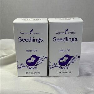 Young‎ Living Seedlings Baby Oil set of 2 Plant Based Ingredients Calming Relax